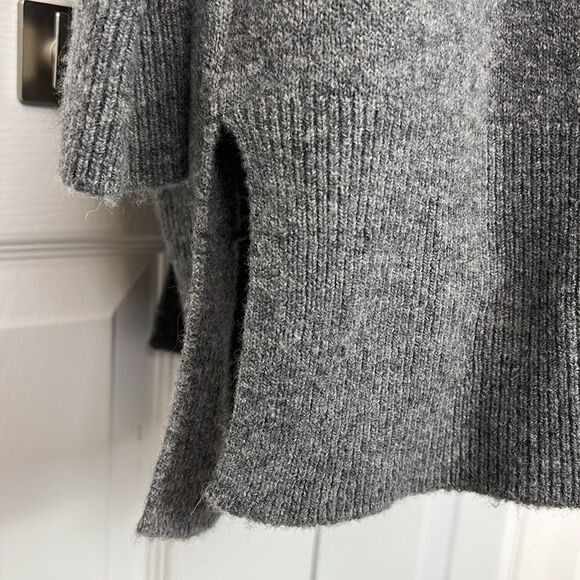 Madewell Merino Wool Alpaca Blend Open Face Grey Cardigan Size XXS - Picture 11 of 13